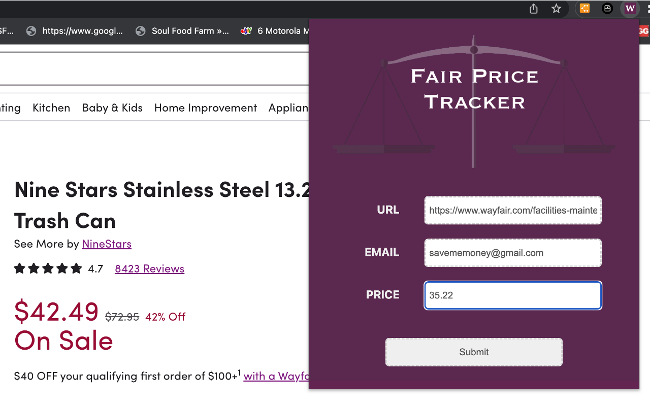 Fair Price Tracker chrome谷歌浏览器插件_扩展第1张截图