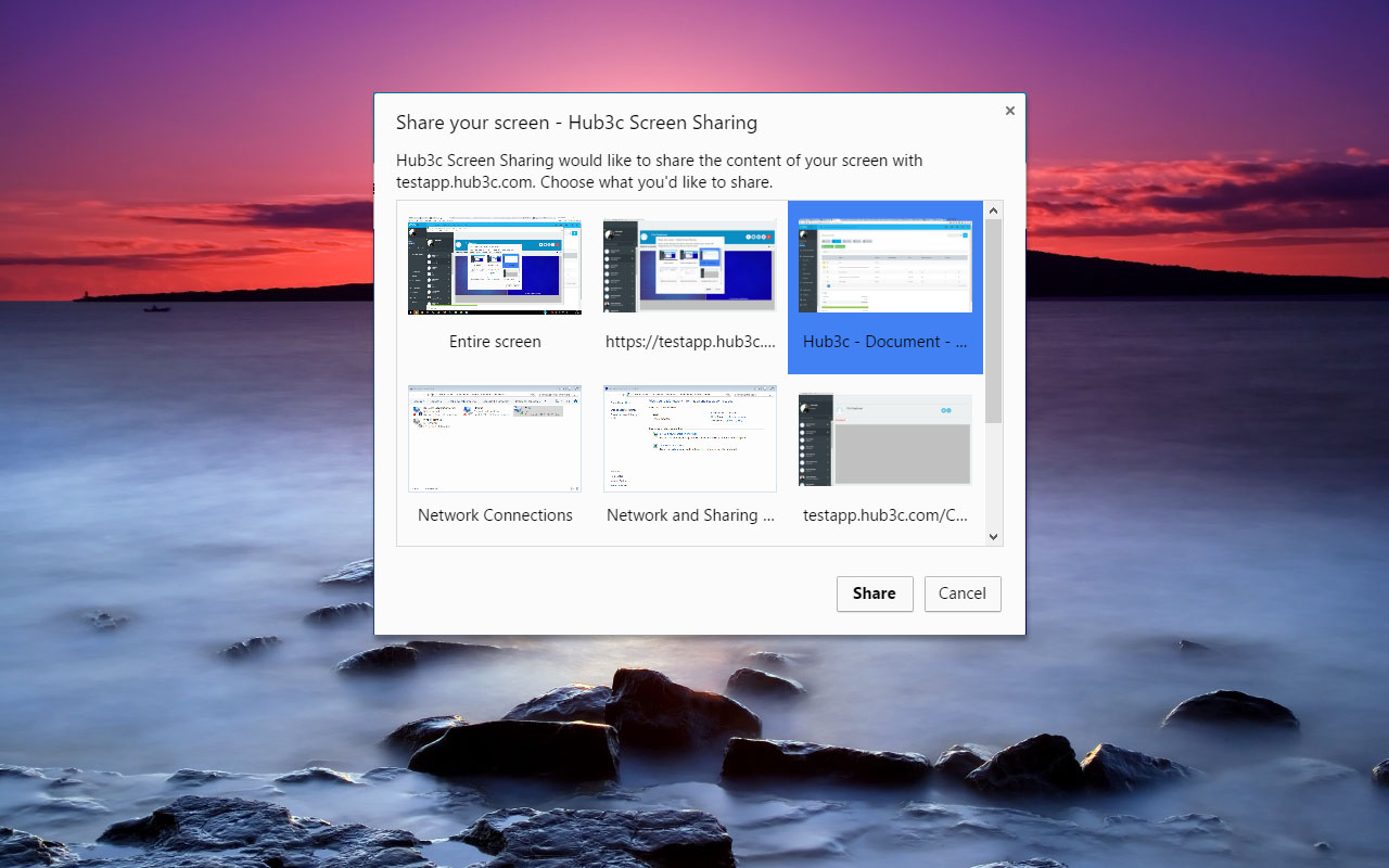 Hub3c Screen Sharing chrome谷歌浏览器插件_扩展第1张截图