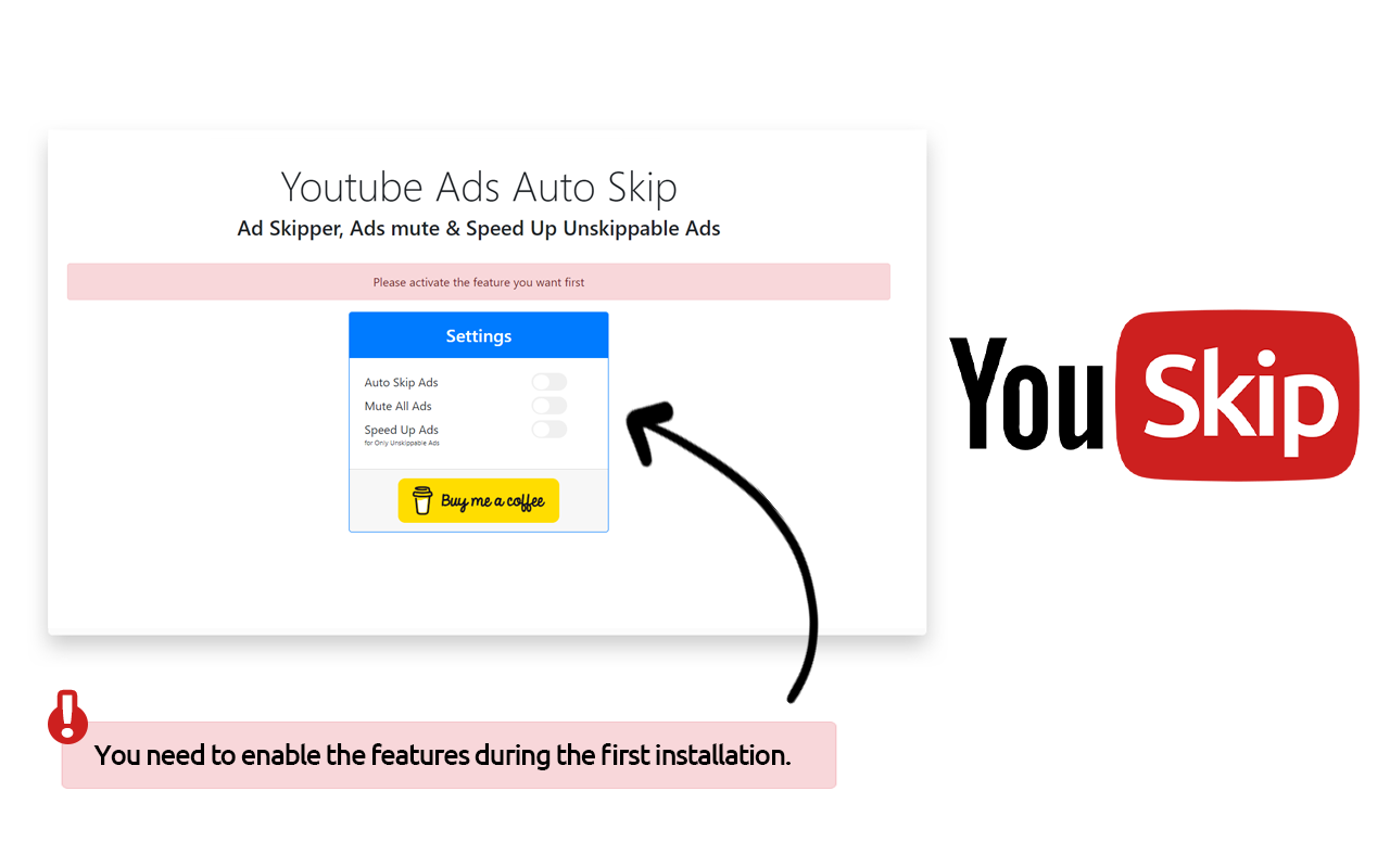 Youtube™ Ad Blocker Auto Skip - YouSkip™ chrome谷歌浏览器插件_扩展第3张截图