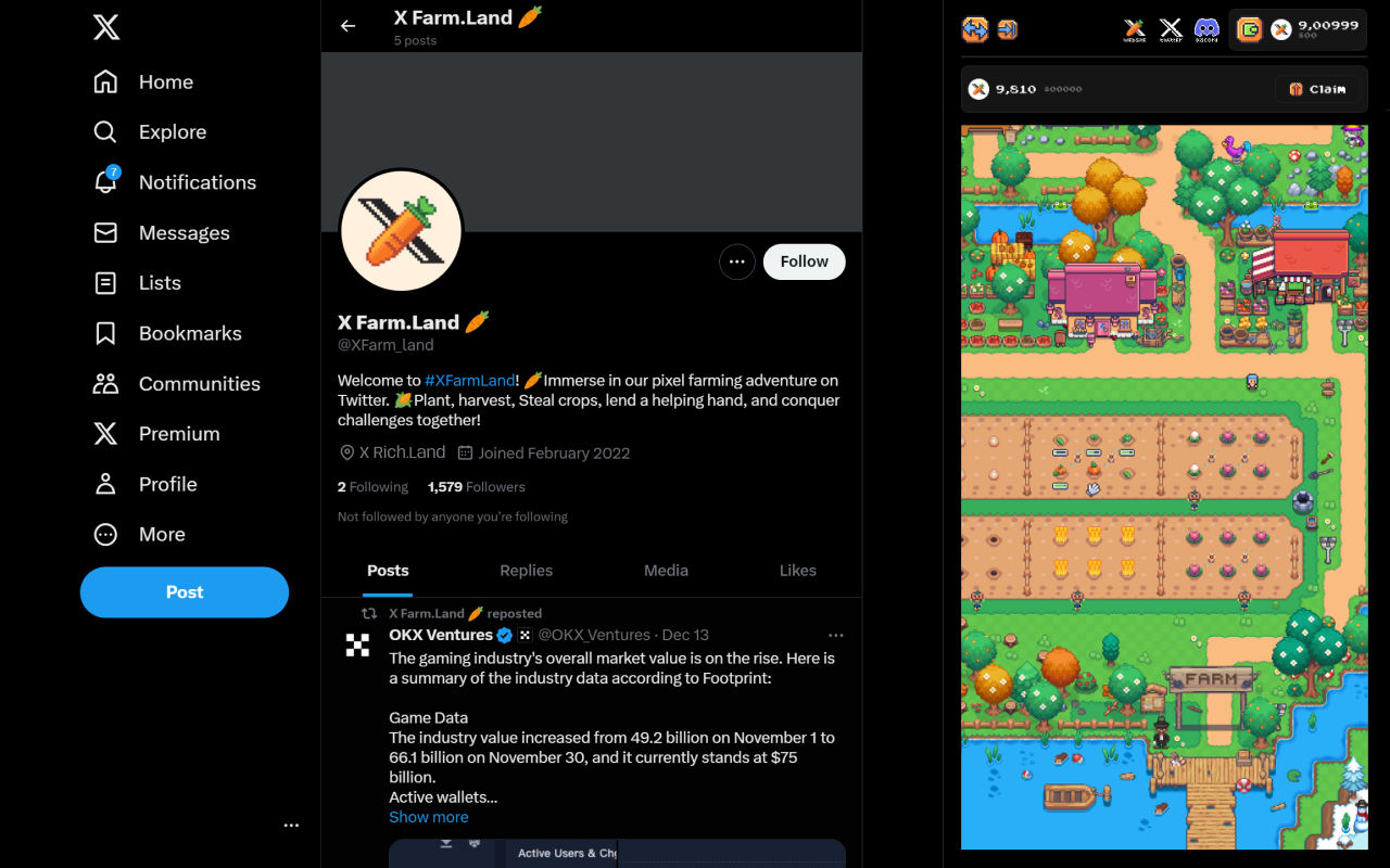 xFarm.Land chrome谷歌浏览器插件_扩展第1张截图