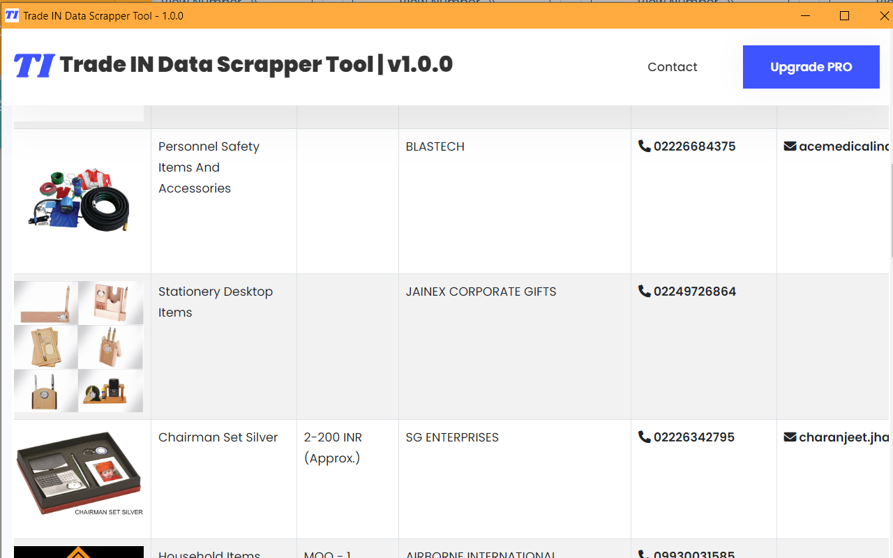 Trade IN Data Scrapper Tool chrome谷歌浏览器插件_扩展第1张截图