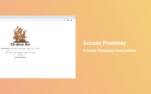 Piratebay Launcher chrome谷歌浏览器插件_扩展第1张截图