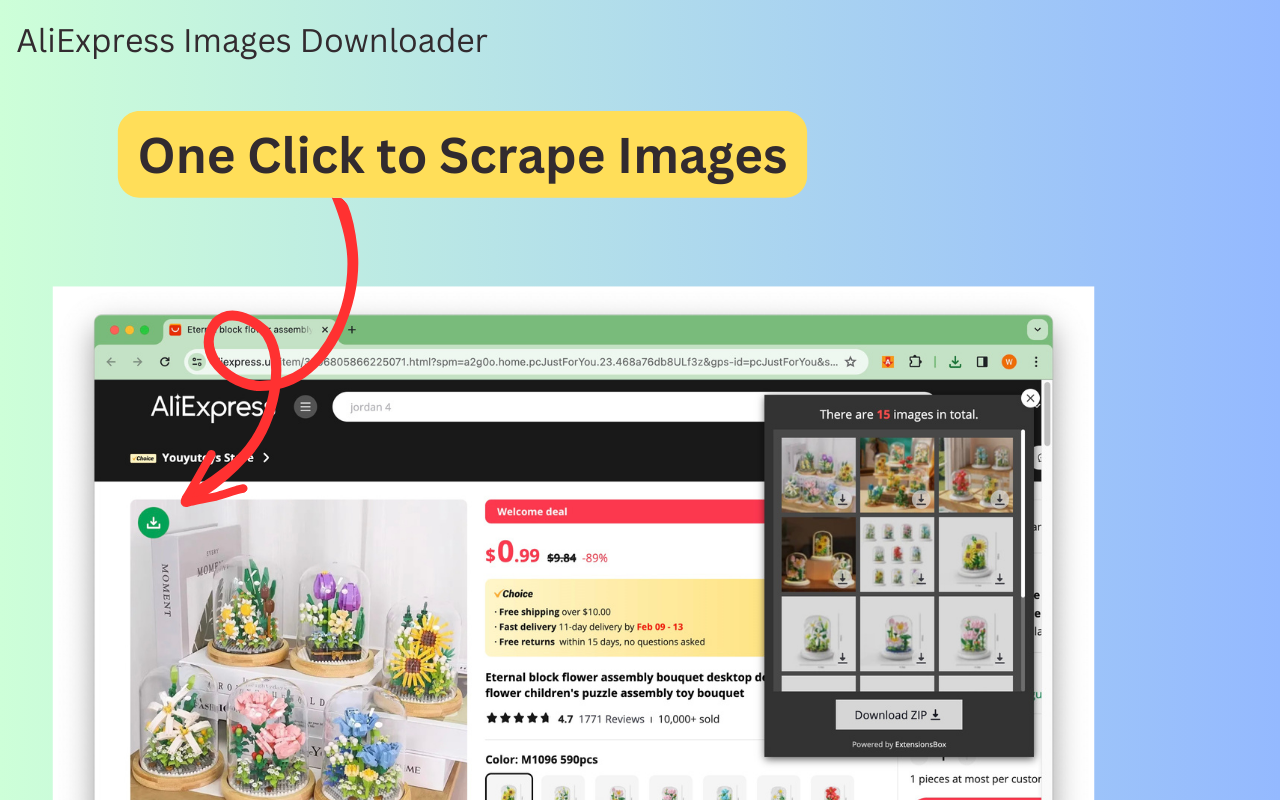 AliExpress Images Downloader chrome谷歌浏览器插件_扩展第1张截图