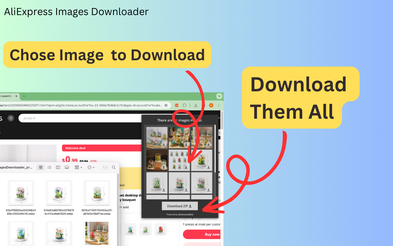 AliExpress Images Downloader chrome谷歌浏览器插件_扩展第2张截图