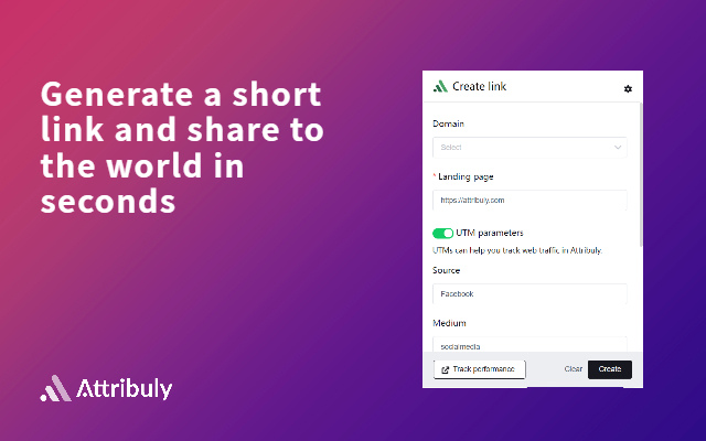 Attribuly link shortener for Shopify store chrome谷歌浏览器插件_扩展第2张截图