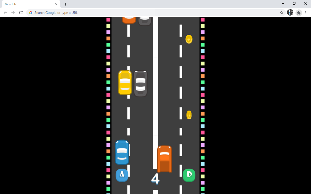 Blue Car Racing Game chrome谷歌浏览器插件_扩展第3张截图