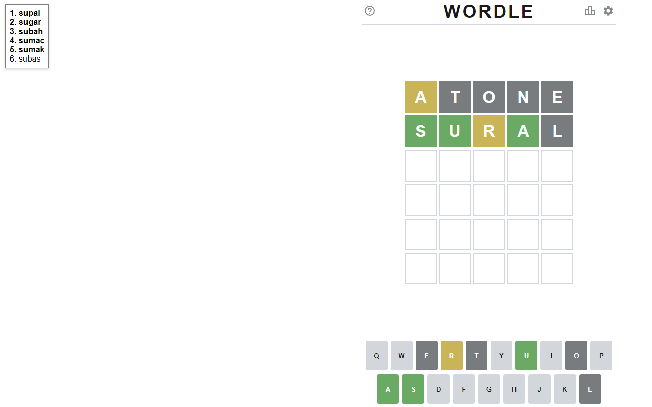 Wordle Hint chrome谷歌浏览器插件_扩展第2张截图