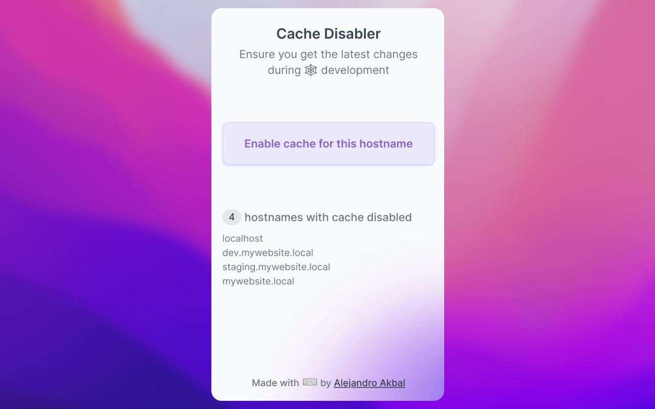 Cache Disabler chrome谷歌浏览器插件_扩展第1张截图