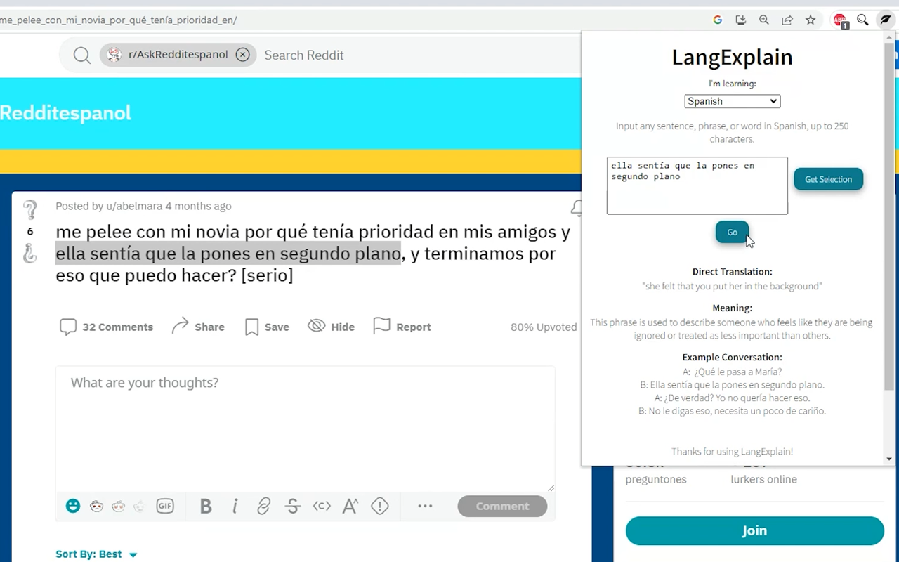 LangExplain chrome谷歌浏览器插件_扩展第1张截图