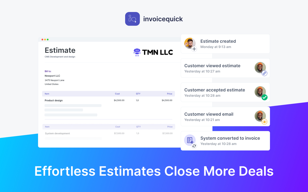 Invoice Quick chrome谷歌浏览器插件_扩展第1张截图