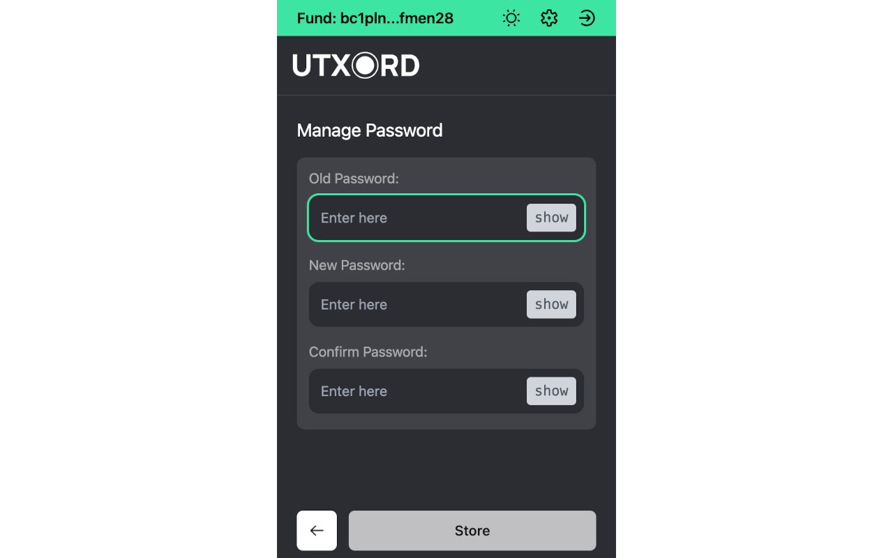 UTXORD Wallet chrome谷歌浏览器插件_扩展第1张截图