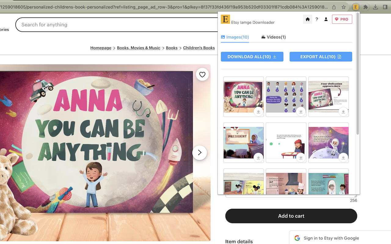 Etsy Image Downloader chrome谷歌浏览器插件_扩展第1张截图