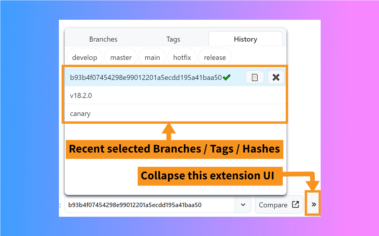 GitHub Compare Online chrome谷歌浏览器插件_扩展第3张截图