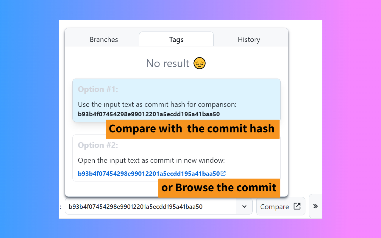 GitHub Compare Online chrome谷歌浏览器插件_扩展第4张截图