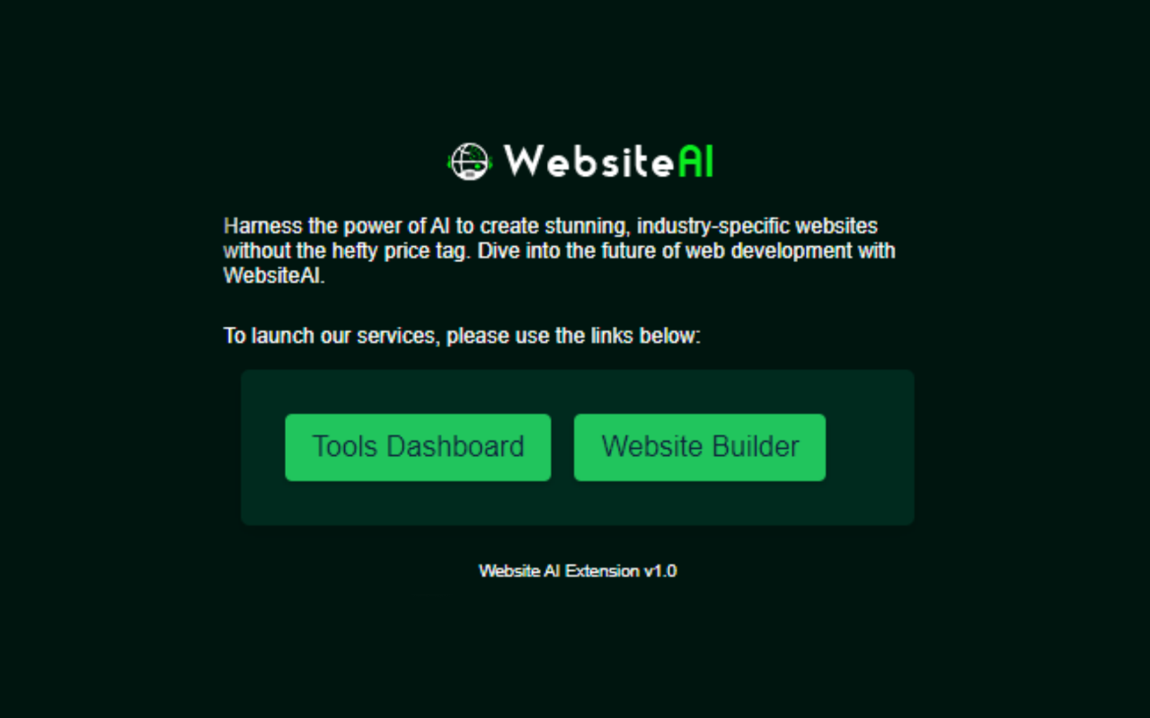 Website AI Extension chrome谷歌浏览器插件_扩展第1张截图
