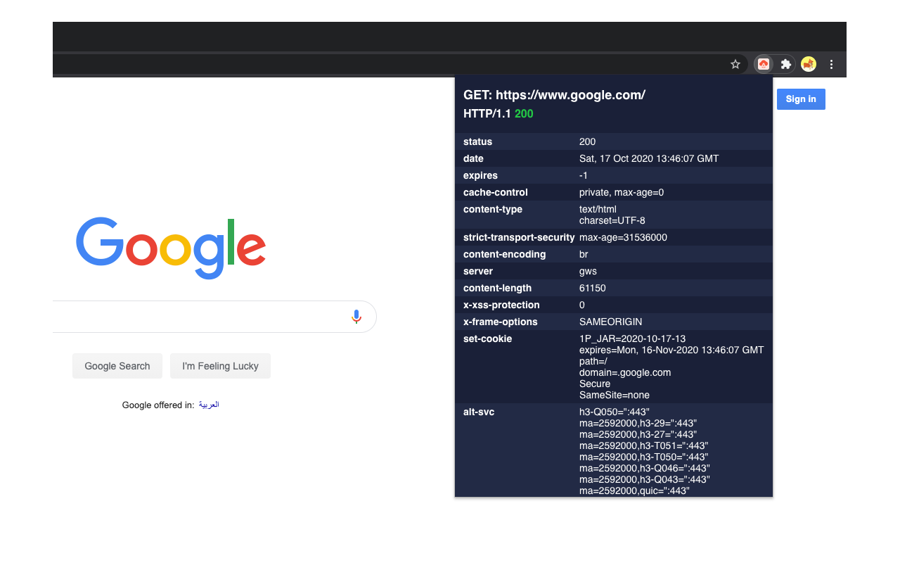 Minimal Http Headers chrome谷歌浏览器插件_扩展第3张截图