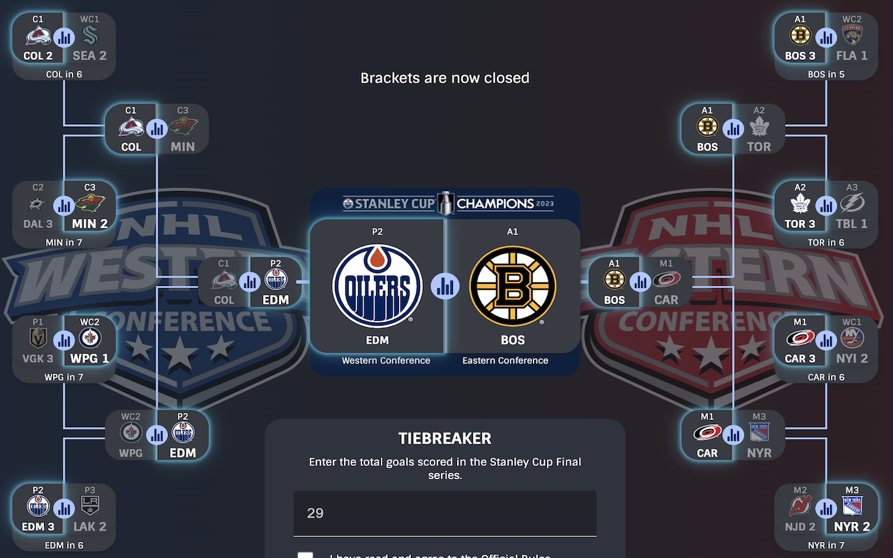 NHL Playoffs Bracket - Series Scores chrome谷歌浏览器插件_扩展第2张截图