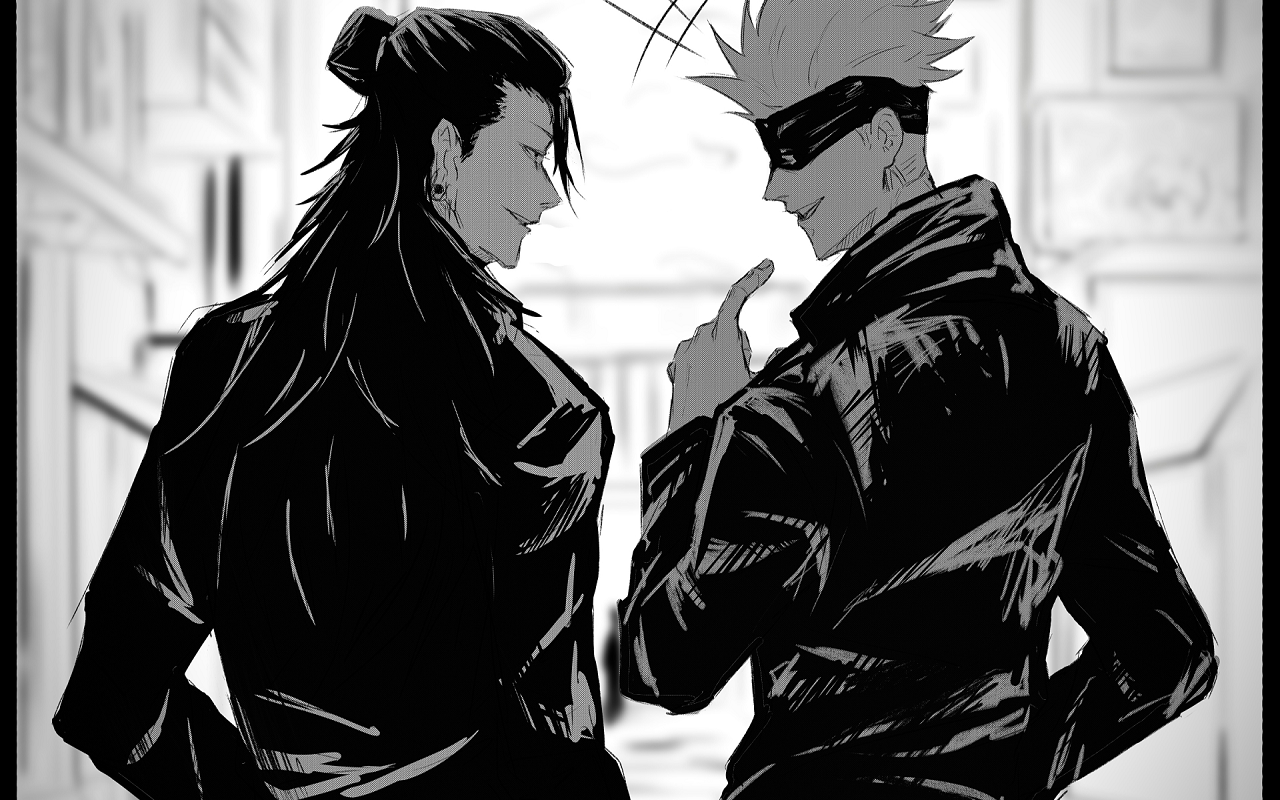 Gojo Satoru & Geto Suguru Dark Browser Theme chrome谷歌浏览器插件_扩展第1张截图