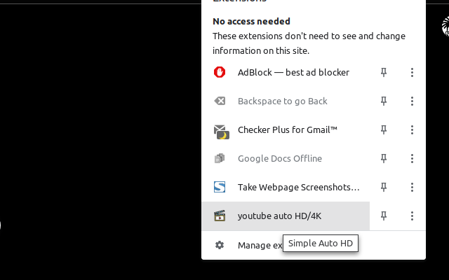 youtube auto HD/4K chrome谷歌浏览器插件_扩展第1张截图