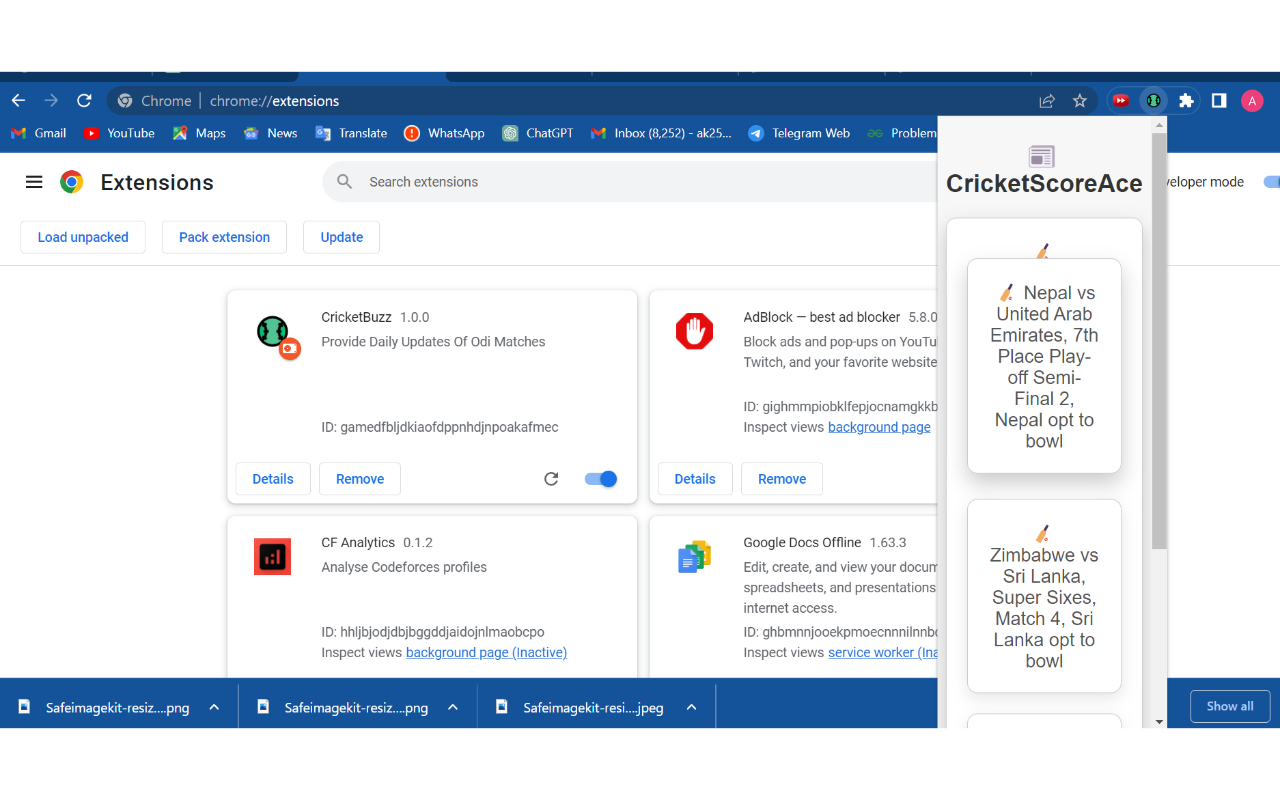 CricketBuzz chrome谷歌浏览器插件_扩展第2张截图