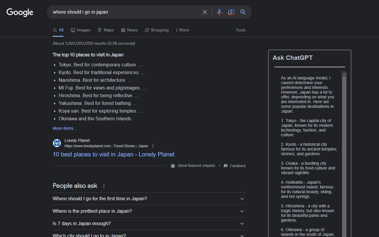 ChatGPT for Google Search chrome谷歌浏览器插件_扩展第1张截图