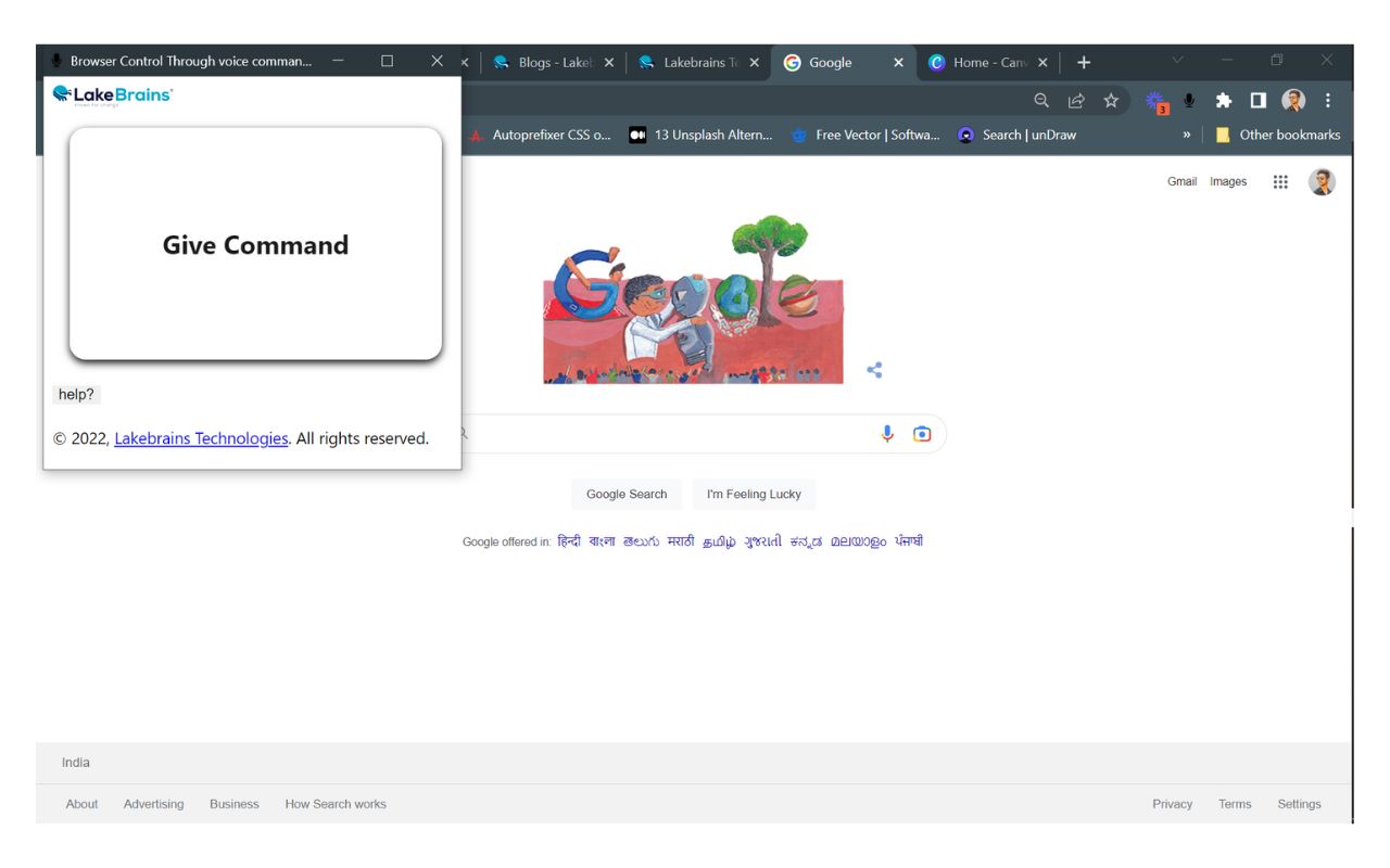 Browser Control Through Voice Commands chrome谷歌浏览器插件_扩展第3张截图