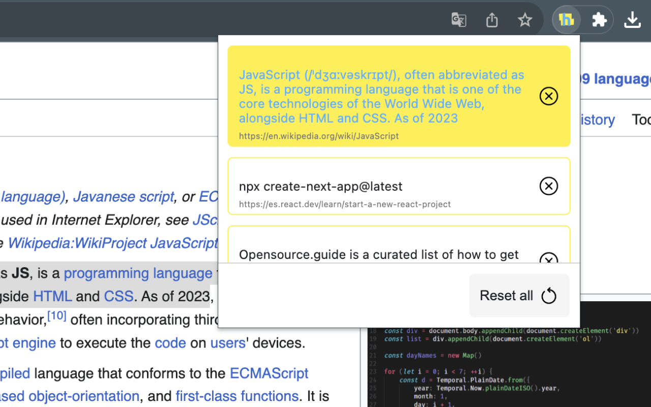 Highlight it chrome谷歌浏览器插件_扩展第2张截图