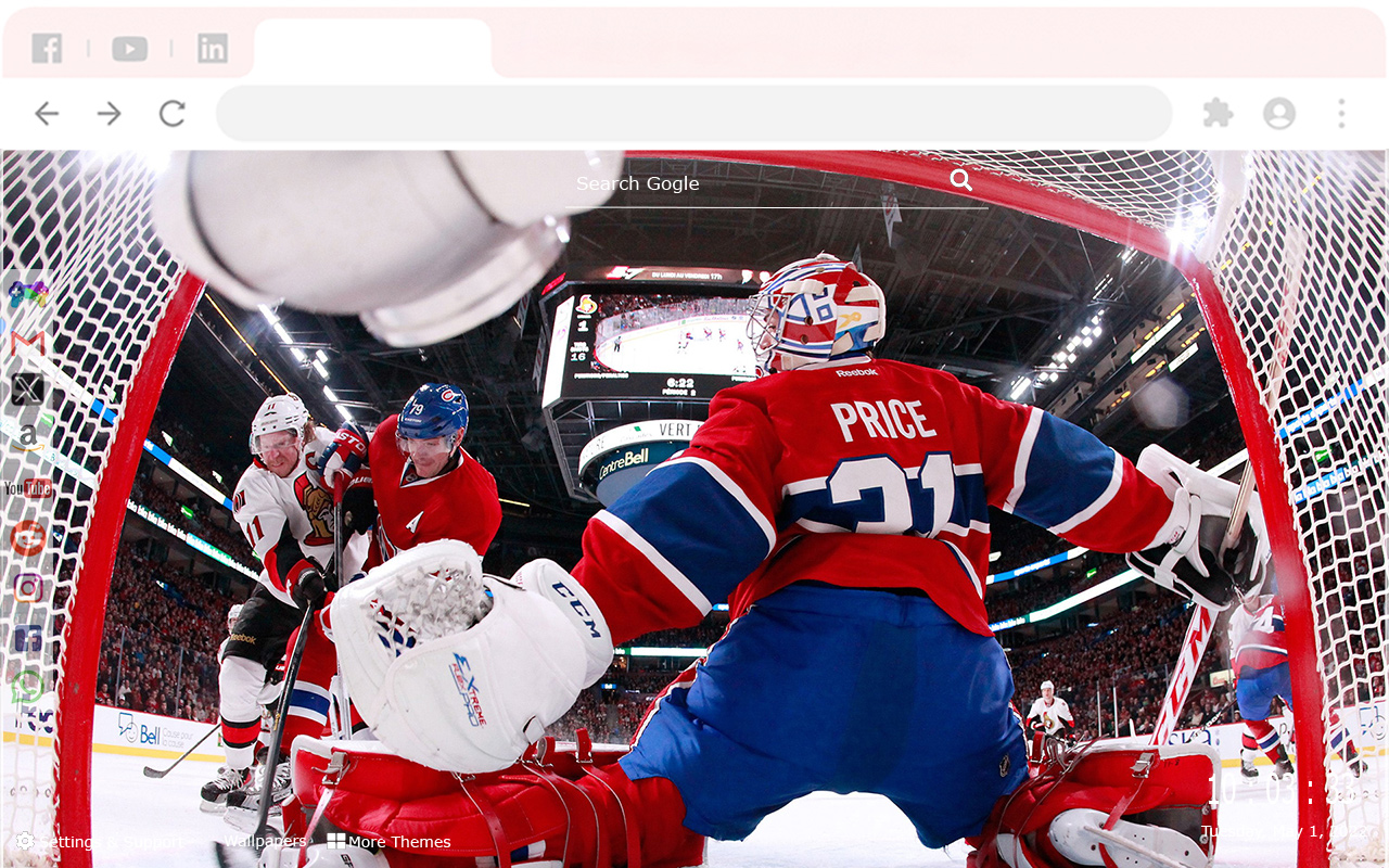 Montreal Canadiens Dynamic New Tab Wallpapers chrome谷歌浏览器插件_扩展第3张截图