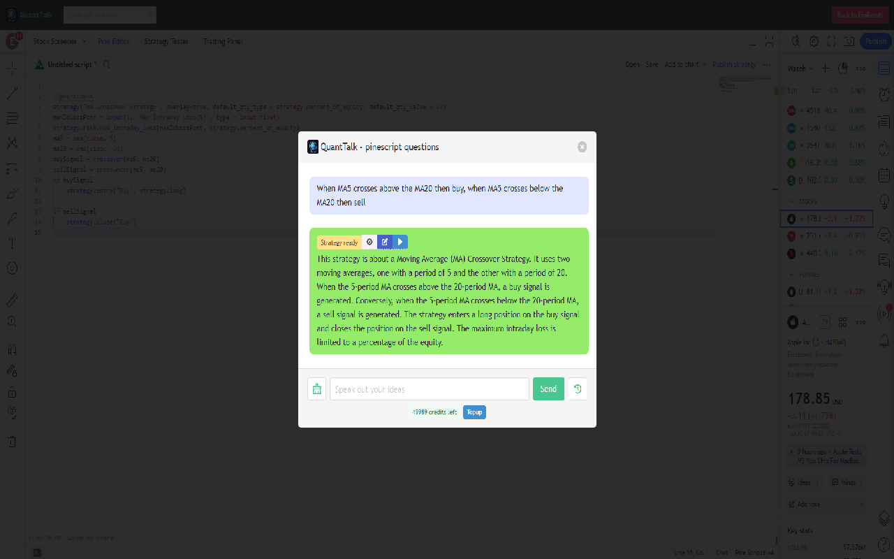 QuantTalk chrome谷歌浏览器插件_扩展第2张截图