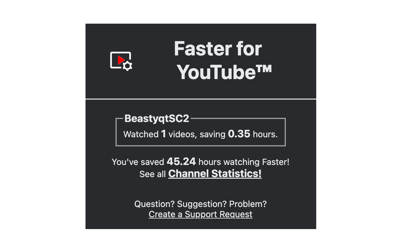 Faster for YouTube™ chrome谷歌浏览器插件_扩展第4张截图