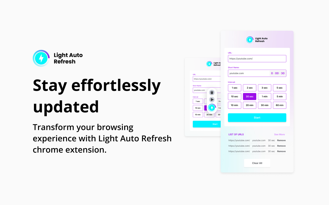 Light Auto Refresh chrome谷歌浏览器插件_扩展第1张截图