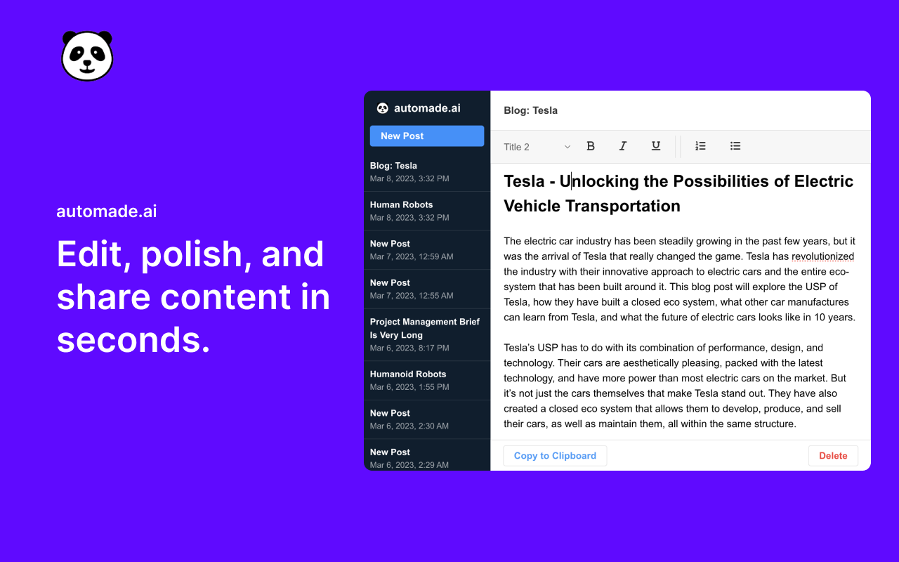 Automade.ai chrome谷歌浏览器插件_扩展第2张截图