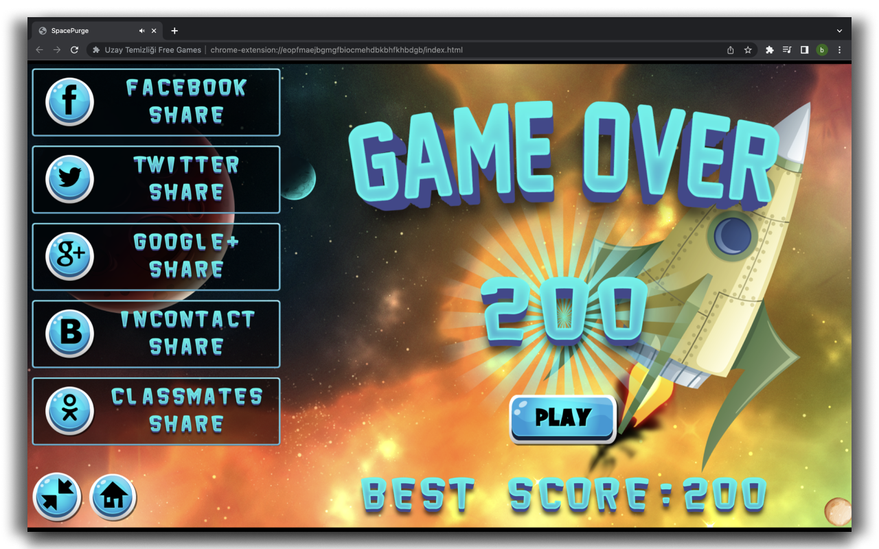 Space Purge - HTML5 Game chrome谷歌浏览器插件_扩展第3张截图