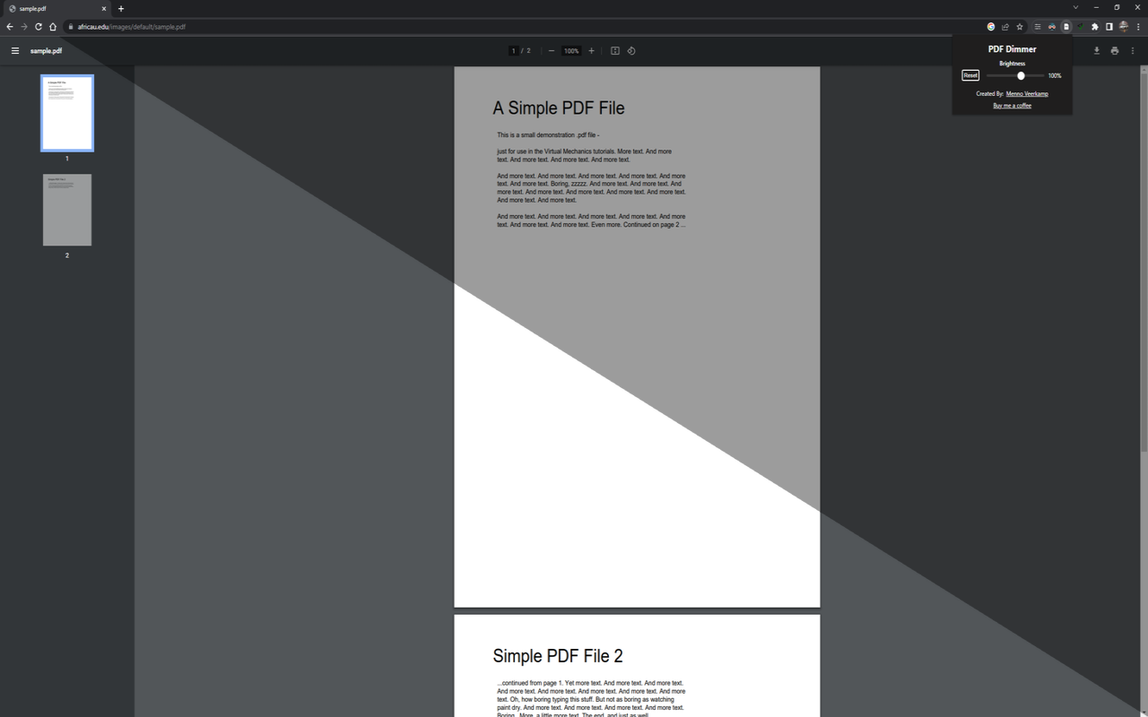 PDF Dimmer chrome谷歌浏览器插件_扩展第1张截图