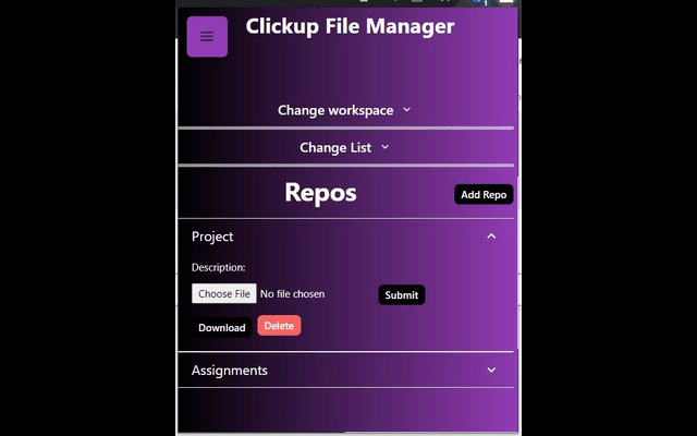 Clickup File Manager chrome谷歌浏览器插件_扩展第2张截图