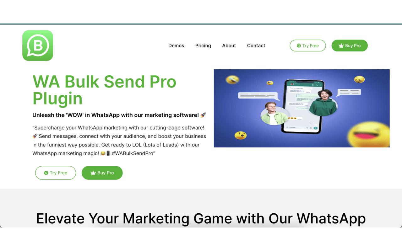 WA Sender BulkPro chrome谷歌浏览器插件_扩展第2张截图