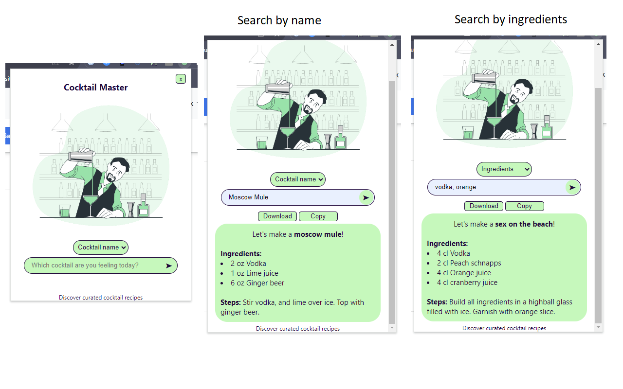Cocktail Master - Discover cocktail recipes chrome谷歌浏览器插件_扩展第1张截图