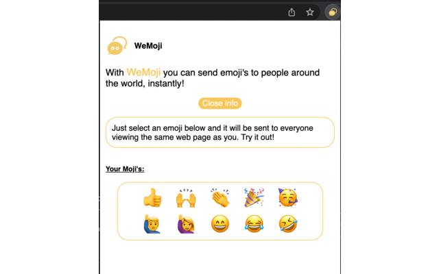 WeMoji chrome谷歌浏览器插件_扩展第3张截图