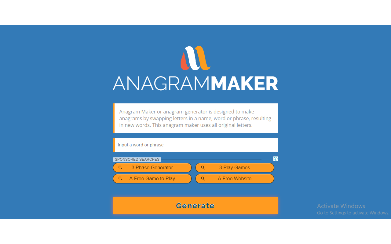 anagram maker chrome谷歌浏览器插件_扩展第1张截图