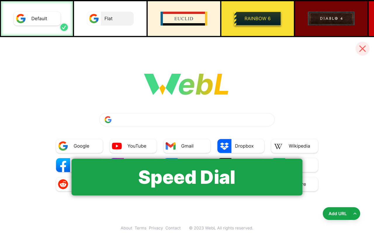 WebL - My Web Launcher chrome谷歌浏览器插件_扩展第5张截图