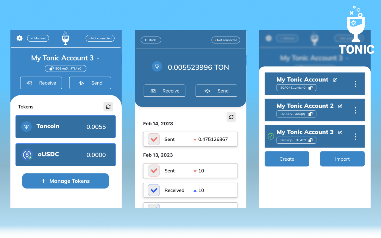 Tonic Wallet chrome谷歌浏览器插件_扩展第1张截图