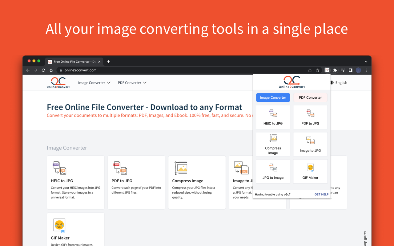 Online File Converter - online2convert.com chrome谷歌浏览器插件_扩展第1张截图