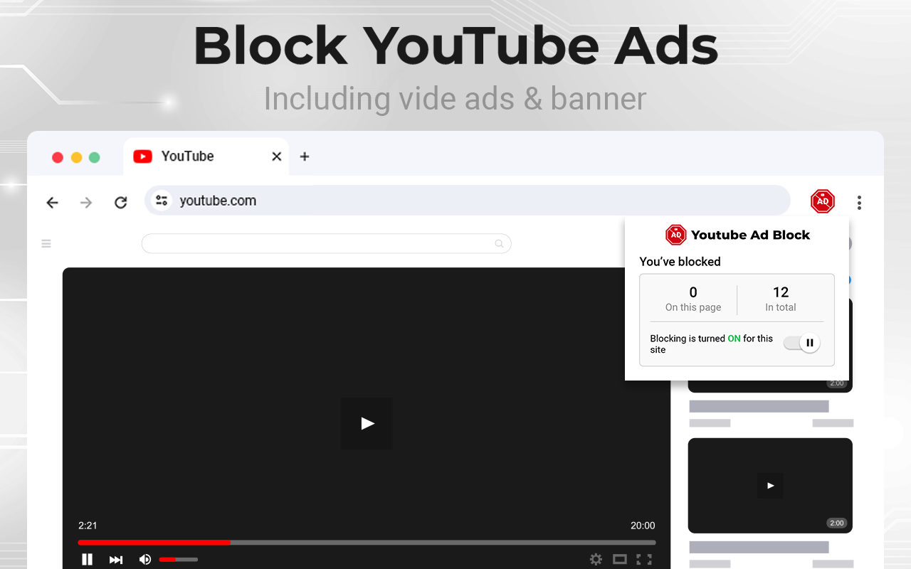 YouTube Ad Blocker chrome谷歌浏览器插件_扩展第1张截图