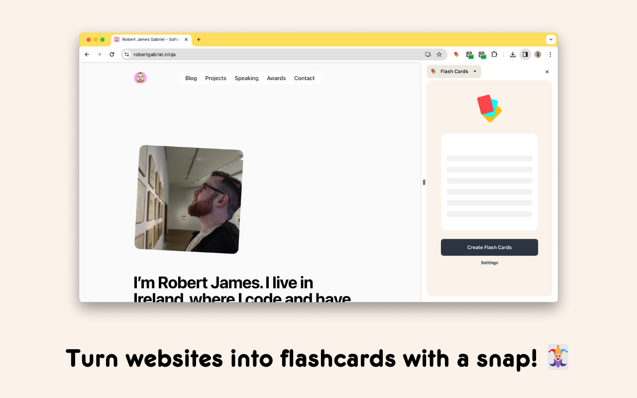 Instant Flash Cards chrome谷歌浏览器插件_扩展第2张截图