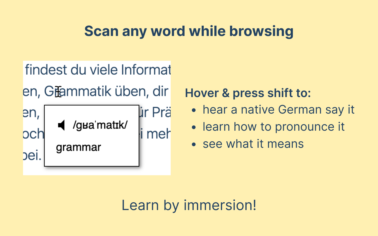 German Popup Dictionary chrome谷歌浏览器插件_扩展第2张截图