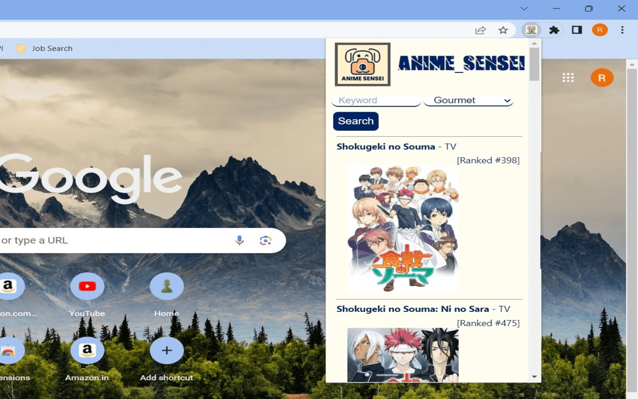 Anime Sensei chrome谷歌浏览器插件_扩展第1张截图