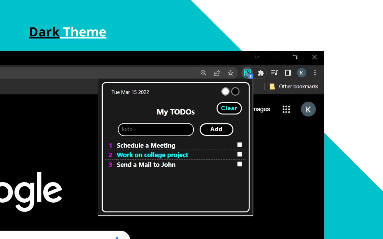 Todo List chrome谷歌浏览器插件_扩展第5张截图