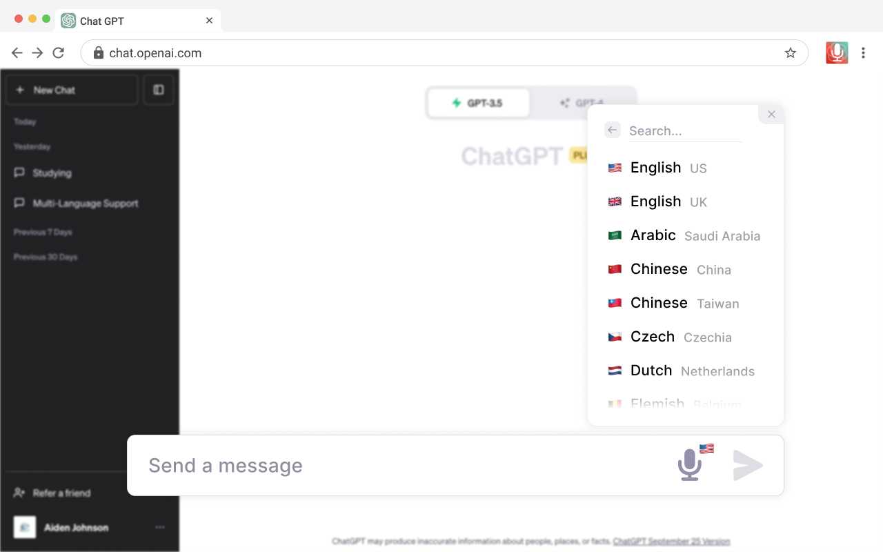 Vocha | Voice for ChatGPT chrome谷歌浏览器插件_扩展第3张截图