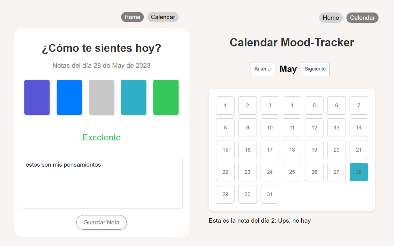 Calendar mood-tracker chrome谷歌浏览器插件_扩展第1张截图