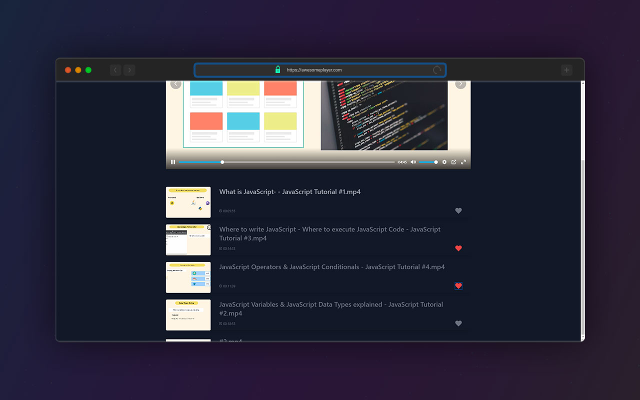 Awesome Player for Local Files chrome谷歌浏览器插件_扩展第2张截图